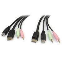 StarTech.com 4-in-1 USB DisplayPort KVM Switch Cable