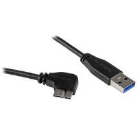 StarTech.com (0.5m) Micro USB Cable - A To Right Angle  M/M Slim (Black)