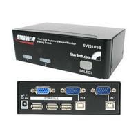 StarTech.com 2-Port StarView USB KVM Switch Kit with Cables