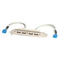 StarTech.com 4 Port USB A Female Slot Plate Adaptor