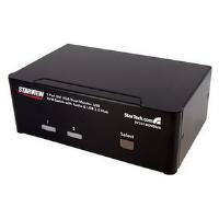 StarTech.com 2-Port DVI VGA Dual Monitor KVM Switch USB with Audio and USB 2.0 Hub
