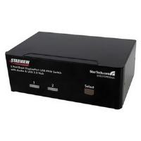 StarTech.com 2-Port Dual DisplayPort USB KVM Switch with Audio and USB 2.0 Hub