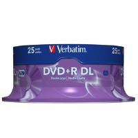 Verbatim DVD+R 8x DL Matt Silver 25pk