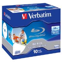 Verbatim 50GB BD-R 6x Jewel Case (10 Pack) Wide Printable