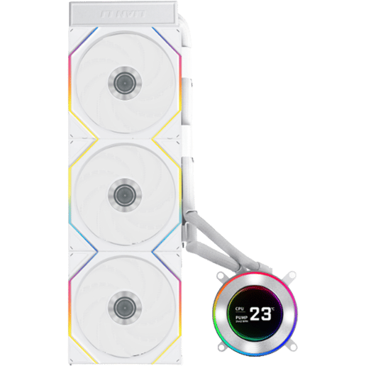 Lian Li HydroShift II LCD-C 360R 360mm AIO CPU Cooler - White