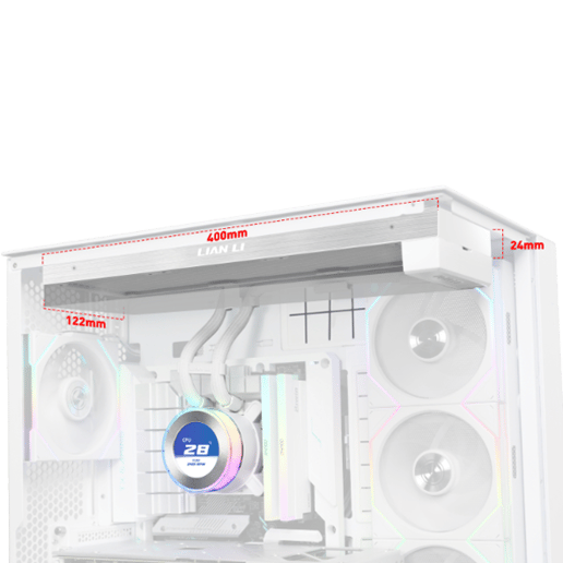 Lian Li HydroShift II LCD-C 360R 360mm AIO CPU Cooler - White