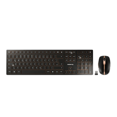 CHERRY DW 9100 SLIM Bluetooth Keyboard and Mouse in Black