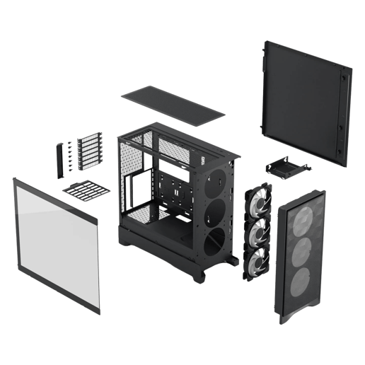 Fractal FD-C-POA2A-03 Mid Tower Gaming Case - Black 