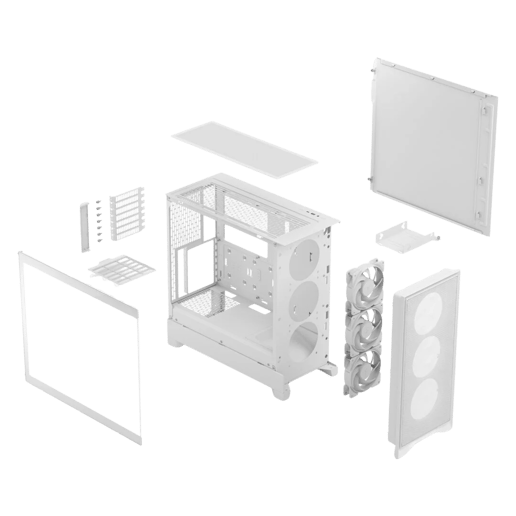 Fractal FD-C-POA2A-04 Mid Tower Gaming Case - White 