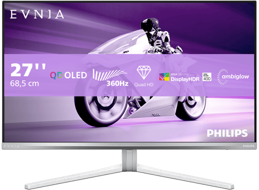 Philips Evnia 27M2N8500 27" 1440p (QHD) Gaming Monitor - OLED, 360Hz, 0.03ms, DP
