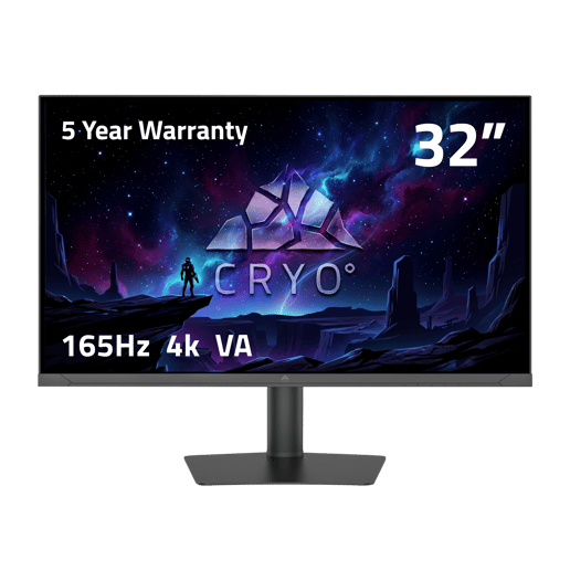 Cryo Vision 32 inch 4K Ultra HD 165hz Gaming Monitor