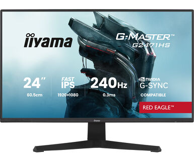 iiyama G2471HS-B1 23.8" Gaming Monitor - IPS, 240Hz, 0.3ms, Speakers, HDMI, DP