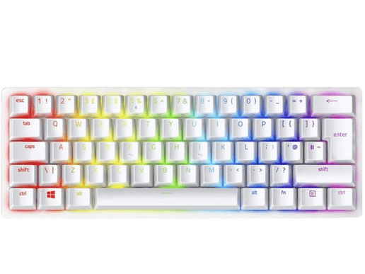 Razer Huntsman Mini 60% Optical Gaming Keyboard (Red Switch) - Mercury (UK Layout)