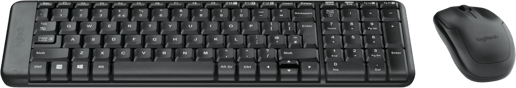 Logitech MK220 Wireless Combo Compact Keyboard and Mouse Set