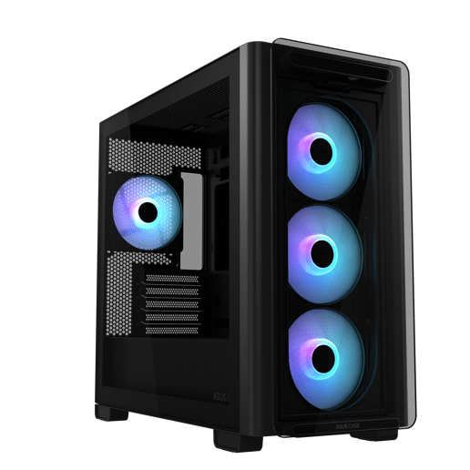 ASUS A23 PLUS Mid Tower Gaming Case - Black 