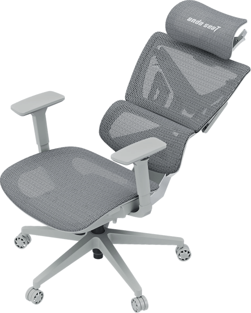 AndaSea X-Air Mega Premium Mesh Gaming Chair in Ash Grey