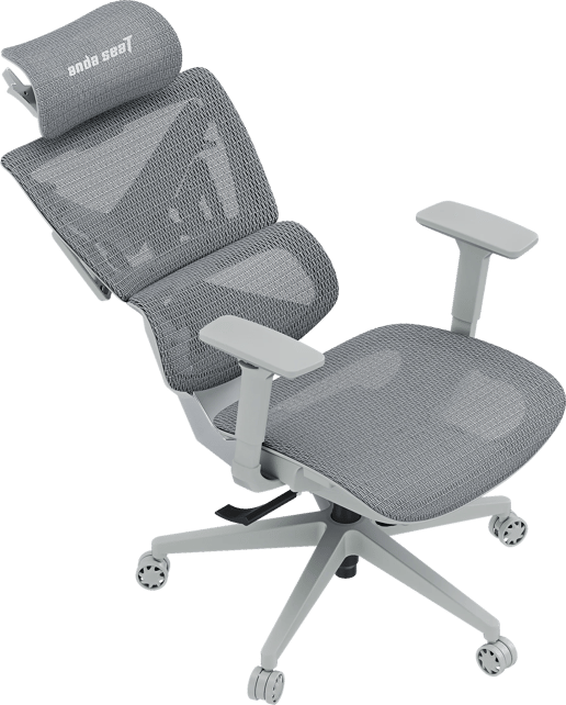 AndaSea X-Air Mega Premium Mesh Gaming Chair in Ash Grey
