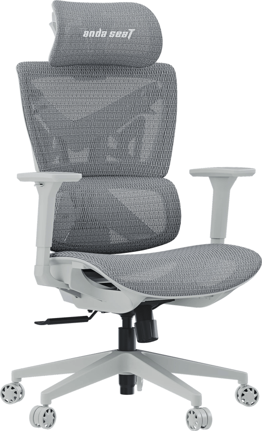 AndaSea X-Air Mega Premium Mesh Gaming Chair in Ash Grey