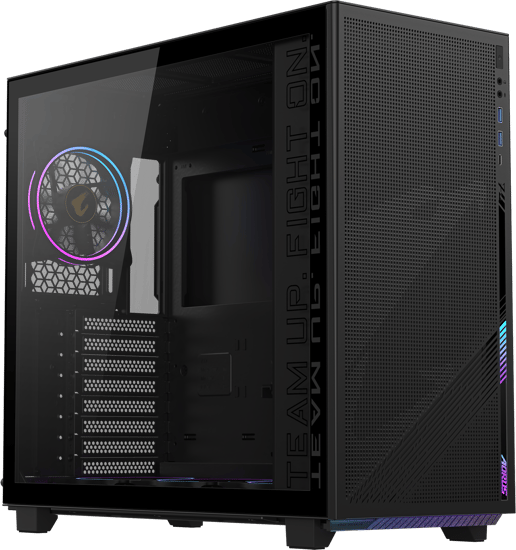 Gigabyte AORUS C400 GLASS Mid Tower Gaming Case - Black 