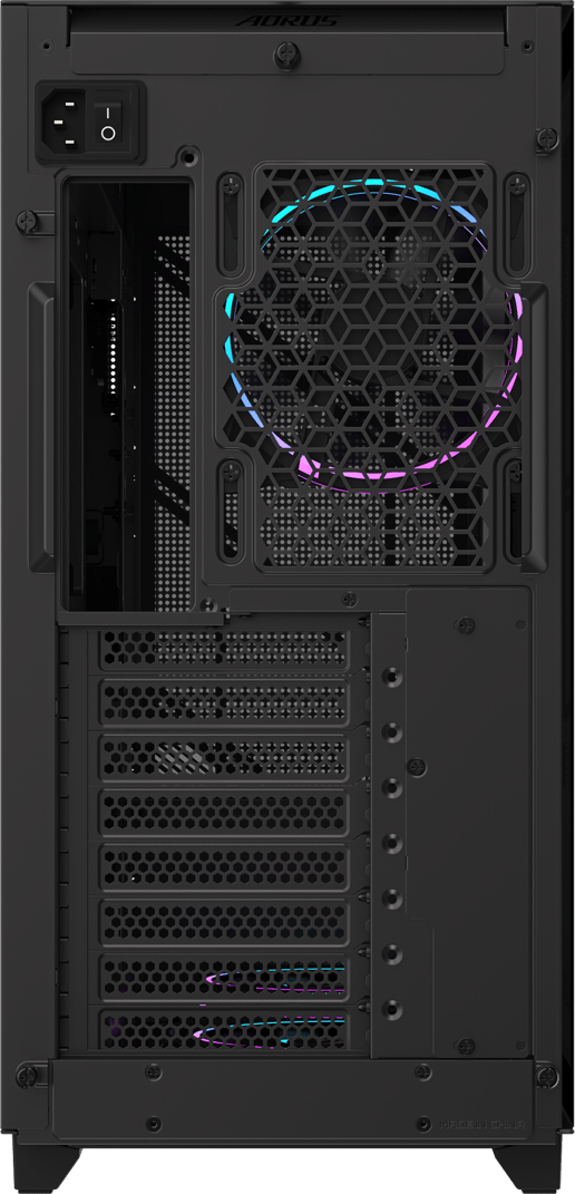 Gigabyte AORUS C400 GLASS Mid Tower Gaming Case - Black 
