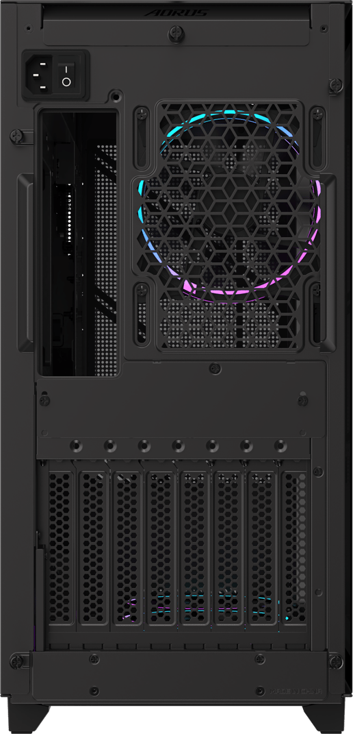 Gigabyte AORUS C400 GLASS Mid Tower Gaming Case - Black 