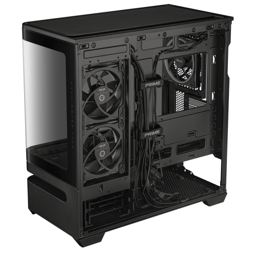 ASUS Prime AP202 ARGB Mid Tower Gaming Case - Black 