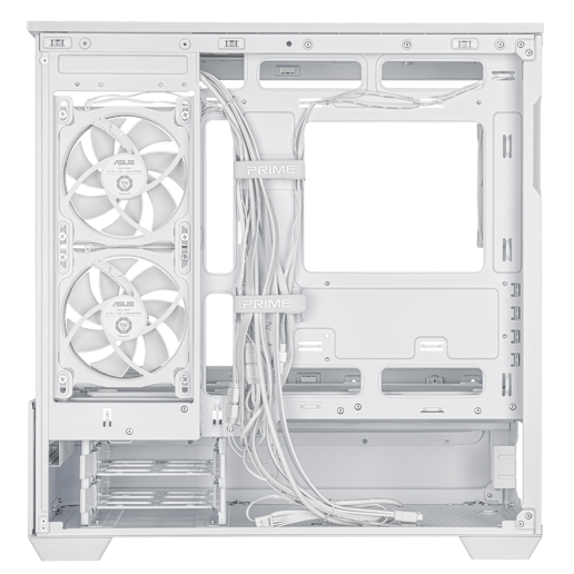 ASUS Prime AP202 ARGB Mid Tower Gaming Case - White 