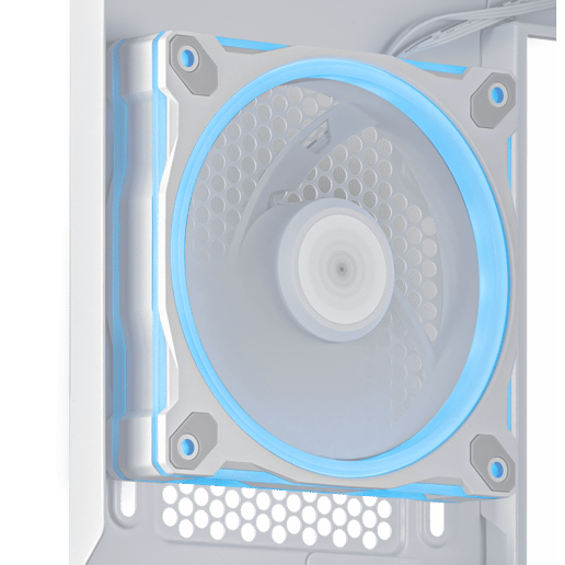ASUS Prime AP202 ARGB Mid Tower Gaming Case - White 