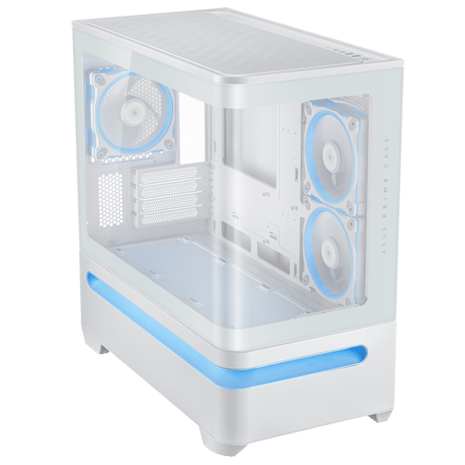 ASUS Prime AP202 ARGB Mid Tower Gaming Case - White 