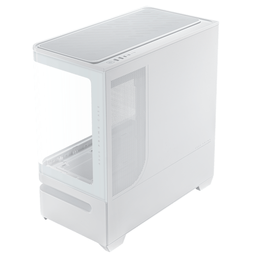 ASUS Prime AP202 ARGB Mid Tower Gaming Case - White 