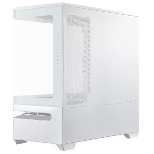 ASUS Prime AP202 ARGB Mid Tower Gaming Case - White 