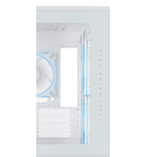 ASUS Prime AP202 ARGB Mid Tower Gaming Case - White 