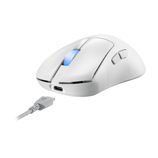 ASUS ROG Keris II Ace Wireless Lightweight White Gaming Mouse