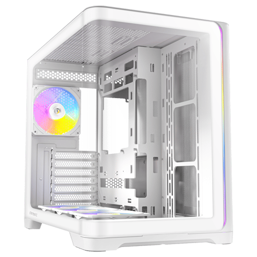 Antec C5 Curve ARGB Mid Tower Gaming Case - White 
