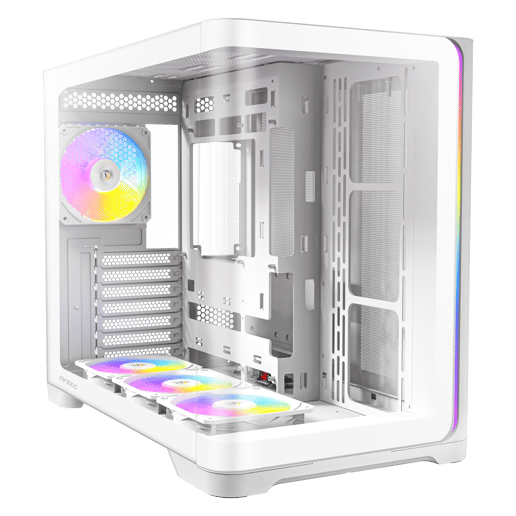 Antec C5 Curve ARGB Mid Tower Gaming Case - White 