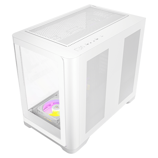 Antec C5 Curve ARGB Mid Tower Gaming Case - White 