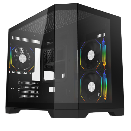 CiT Mars Mid Tower Gaming Case - Black 