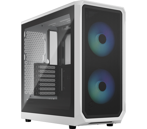 Fractal Focus 2 RGB Mid Tower Gaming Case - White 