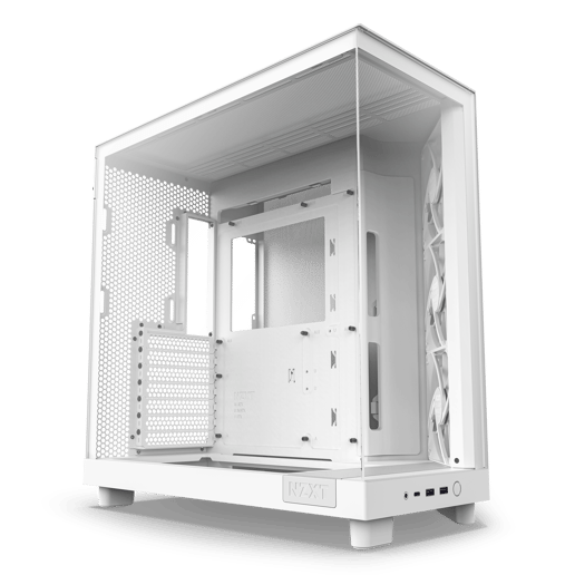 NZXT H6 Flow Mid Tower Case - White 