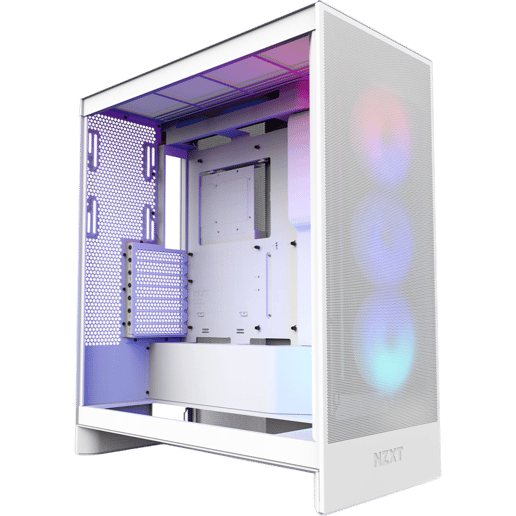NZXT H7 Flow RGB Mid Tower Case - White 