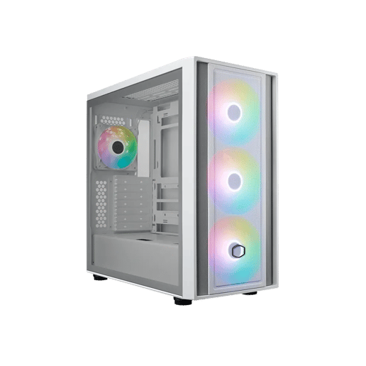 Cooler Master MasterBox 600 Mid Tower Gaming Case - White 