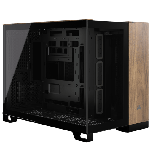 Corsair 2500X Walnut Mid Tower Case - Black 