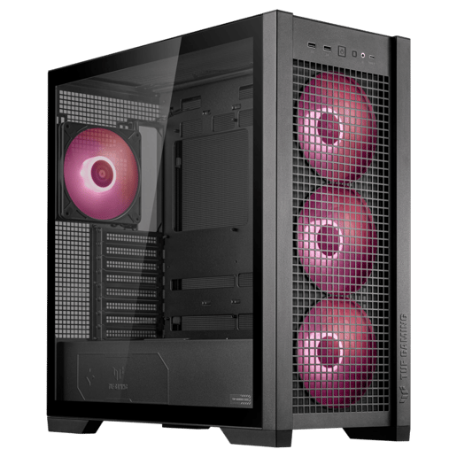 ASUS TUF Gaming GT302 ARGB Mid Tower Gaming Case - Black 