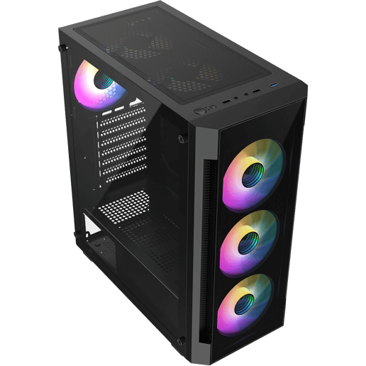 CiT Destroyer Mid Tower Gaming Case - Black 