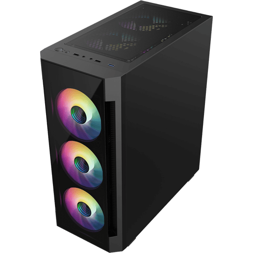 CiT Destroyer Mid Tower Gaming Case - Black 