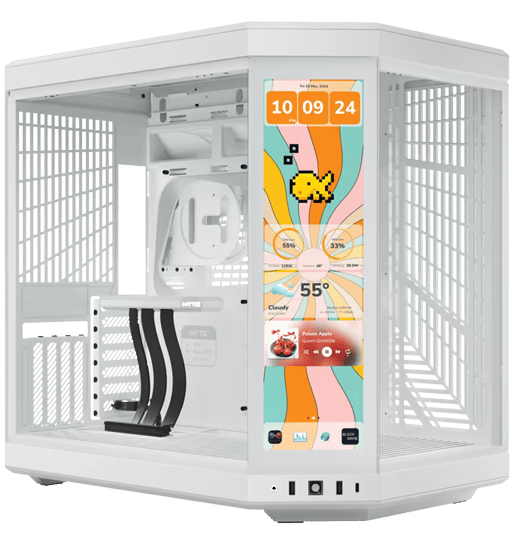 HYTE Y70 Touch Infinite Mid Tower Gaming Case - White 