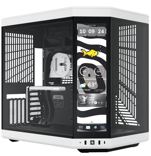 HYTE Y70 Touch Infinite Mid Tower Gaming Case - Black/White 