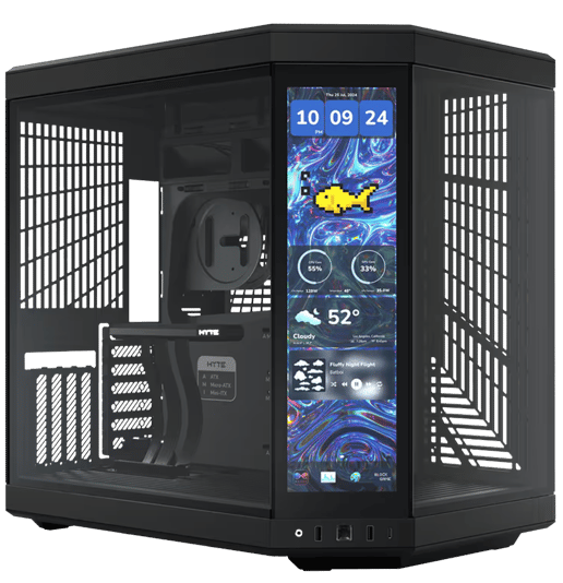 HYTE Y70 Touch Infinite Mid Tower Gaming Case - Black 