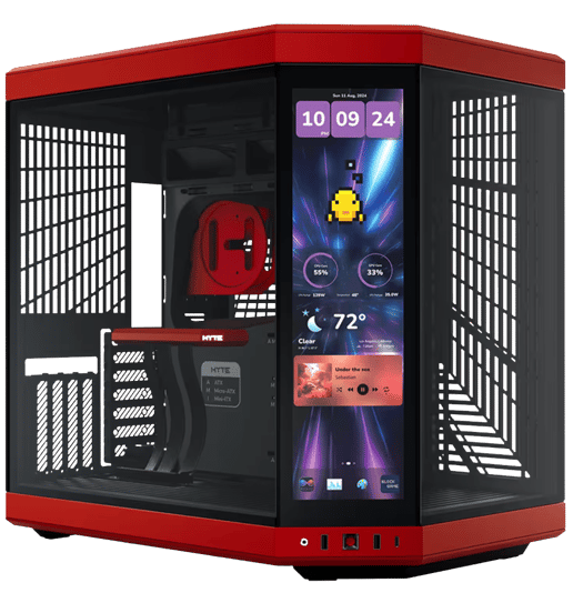 HYTE Y70 Touch Infinite Mid Tower Gaming Case - Red 