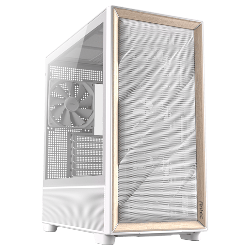 Antec Flux White Mid Tower Case - White 